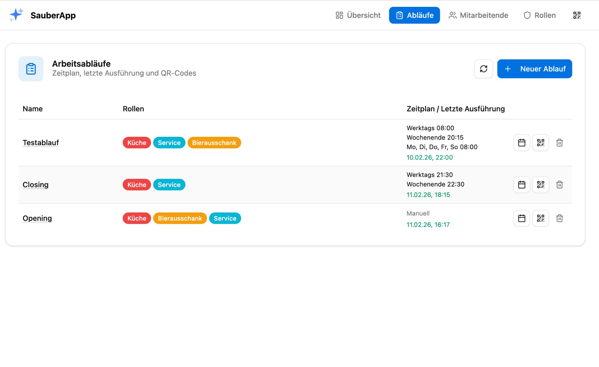Arbeitsabläufe konfigurieren